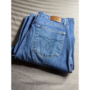 Judy Blue High Waisted Wide Leg Jeans Medium Wash Size 14W Style 885847DK